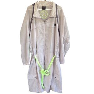 Like New Air Jordan Flight Suit Shorts Romper Removable Sleeves Grey/Neon Sz. 3X